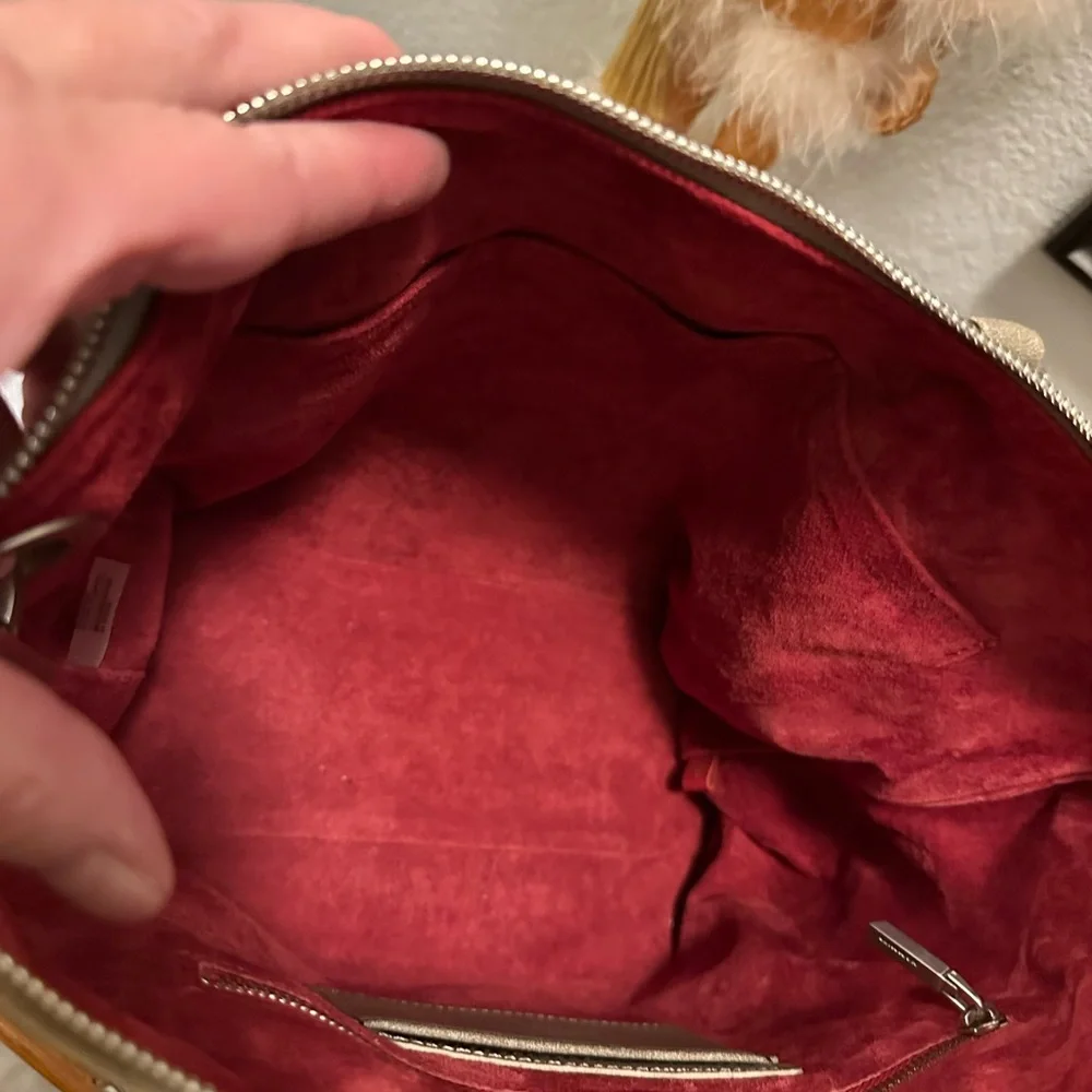 NWT Hammitt Daniel Pewter/Silver Shoulder Bag with EUC Benjamin slim Wallet - Picture 5 of 15